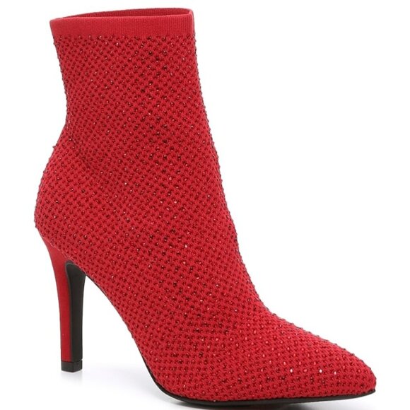 Shoes - BRAND NEW in the Box! Cute Red Sparkle Bootie
